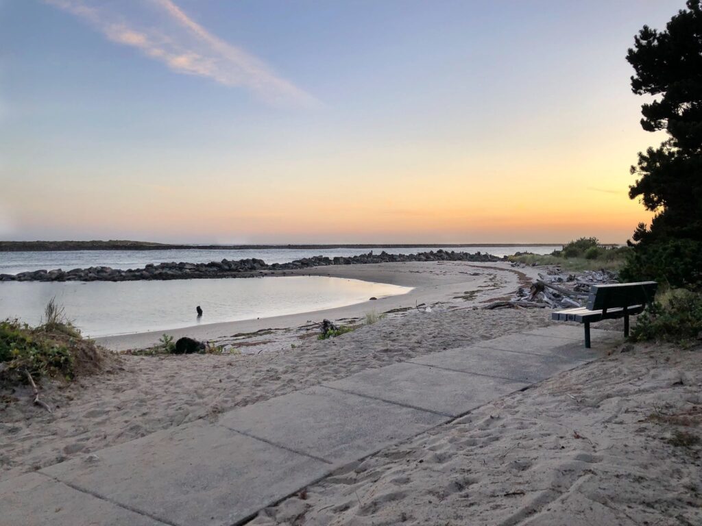 Barview Campground Beach Sitting Area