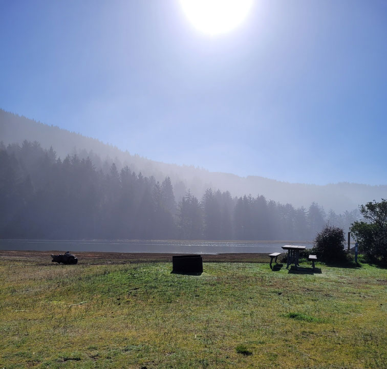 Whalen Campground tent site river