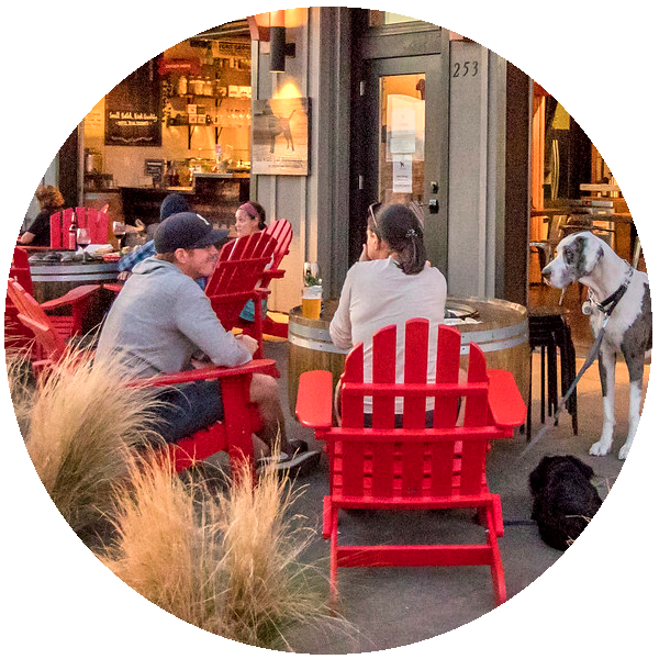 img circle patio restaurant